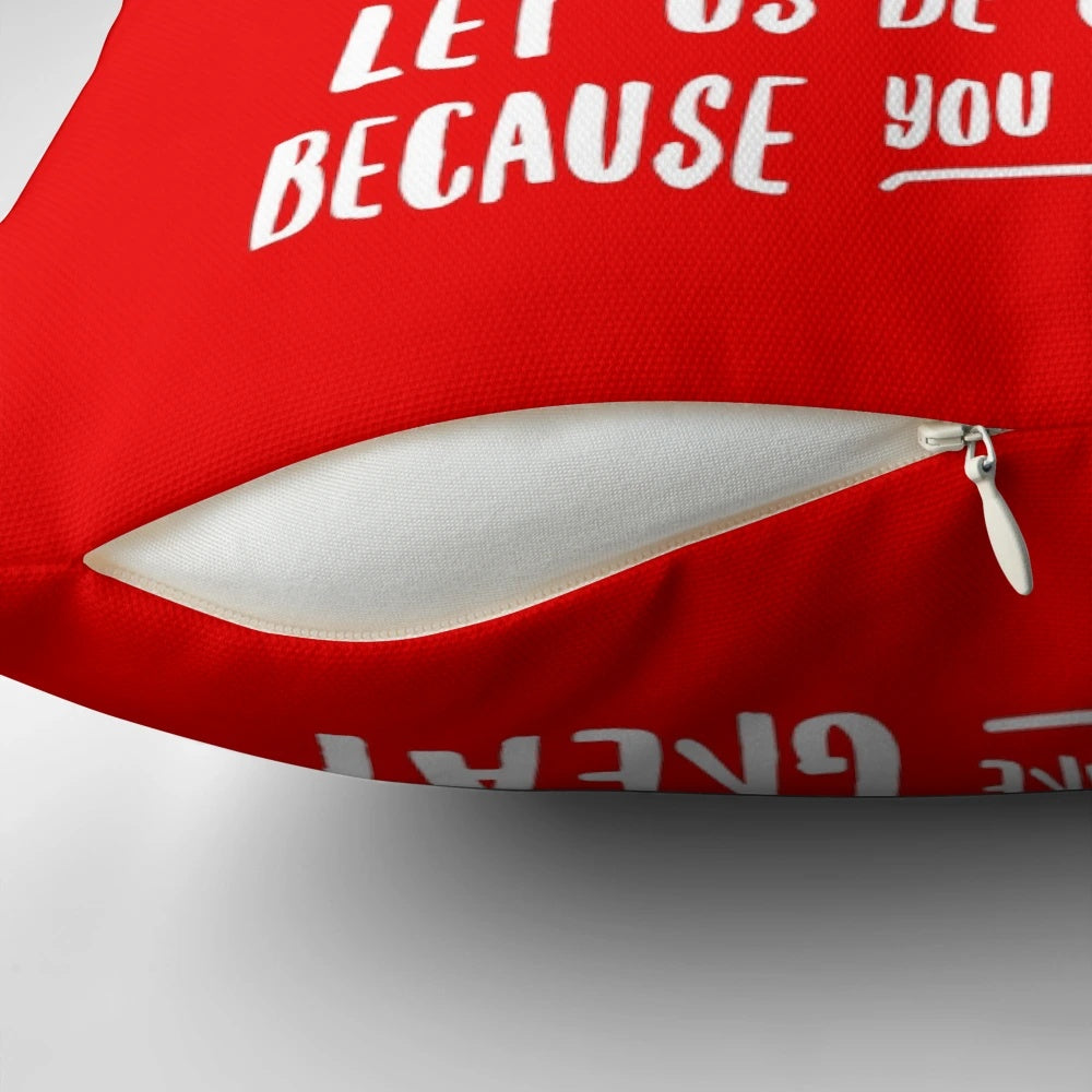 A plush, red pillow featuring the phrase "Roses Are Red, So Is the State. Let Us Be Comrades Because You Are Great.