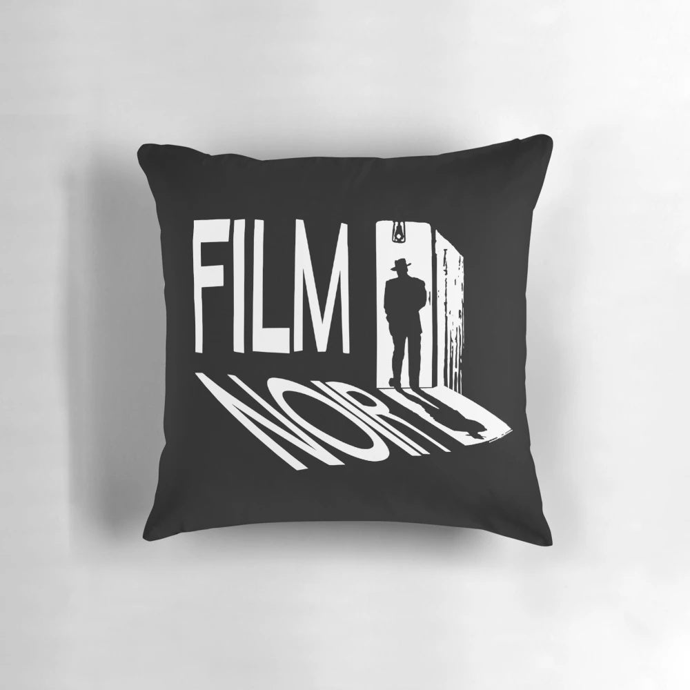 A Film Noir Inspired Pillow with Cinematic Expressionist Design