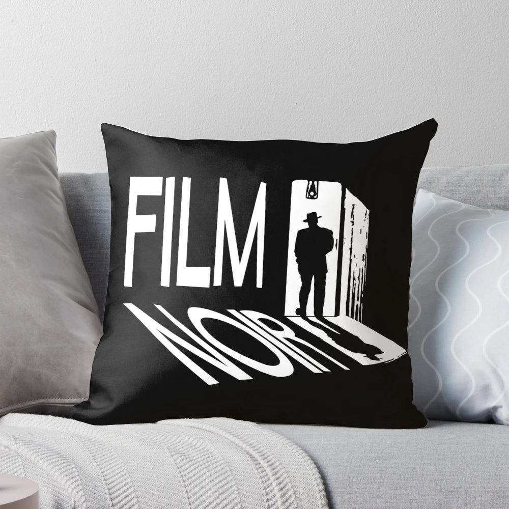 A Film Noir Inspired Pillow with Cinematic Expressionist Design