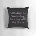 A plush pillow featuring the iconic Dancing With The Stars branding and dance styles