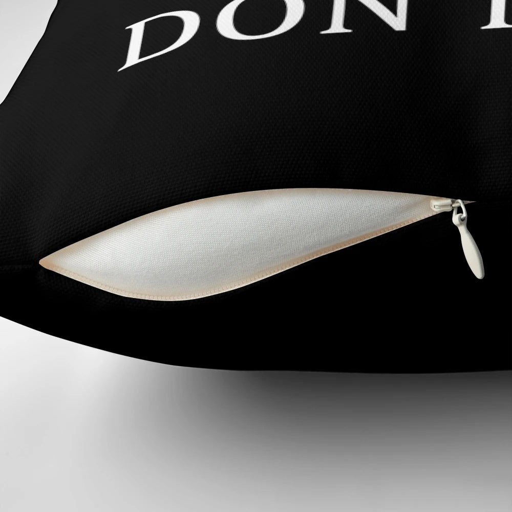 A decorative pillow with a "Bull or Bear" design, representing the stock market's ups and downs.