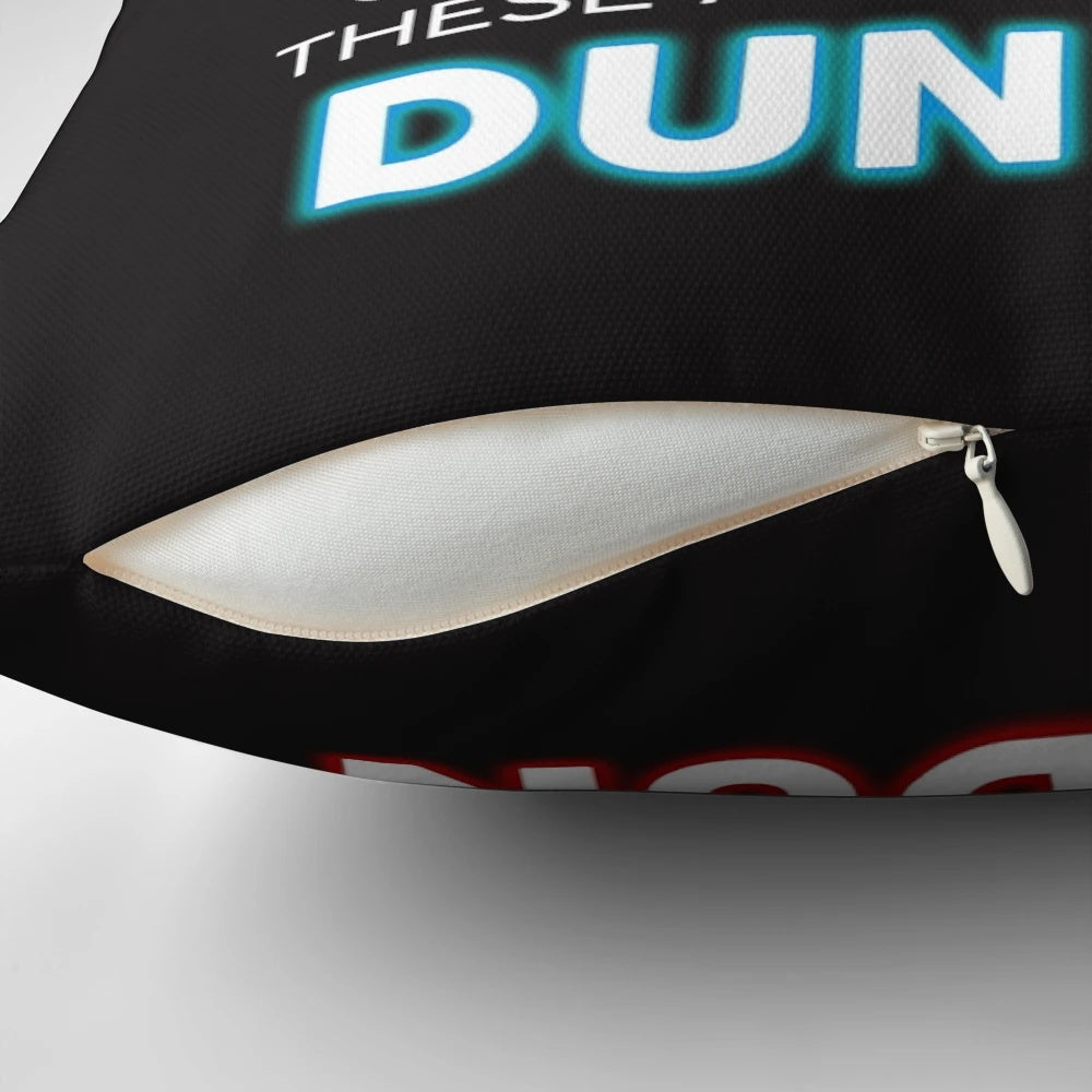Pillow featuring the iconic "dun dun" opening speech from the TV series Law & Order: Special Victims Unit