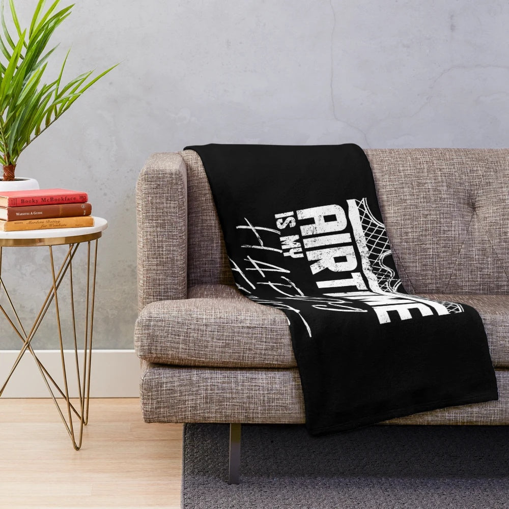 Plush blanket featuring a rollercoaster enthusiast design