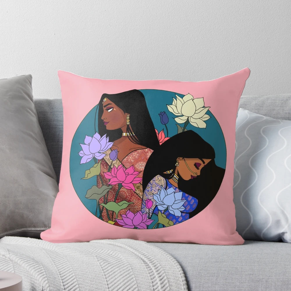 Vanakkam Pillow - A Stunning Celebration of South Asian Art