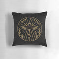 Stylish "I Want to Leave" pocket pillow featuring the iconic X-Files logo and characters