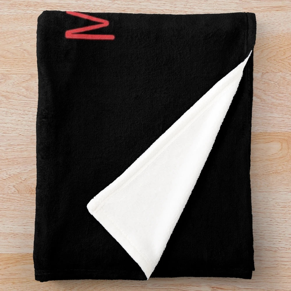 Plush blanket featuring an "I Only Care About Anime And Like Maybe 3 People" design for anime enthusiasts