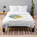 Saying NO is OK Plush Blanket - Soft, Cozy, and Empowering Design