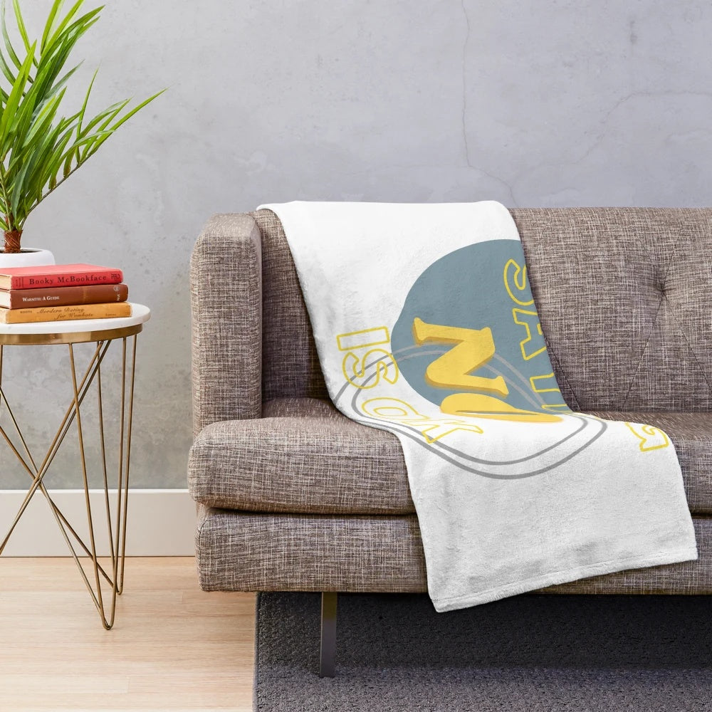 Saying NO is OK Plush Blanket - Soft, Cozy, and Empowering Design