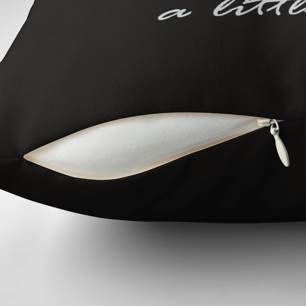 A cozy prison break-inspired pillow featuring an origami swan and the quote "Just Have a Little Faith"