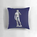 A plush pillow featuring a stylized image of actor David Tennant as the beloved Doctor from the popular sci-fi series Doctor Who.