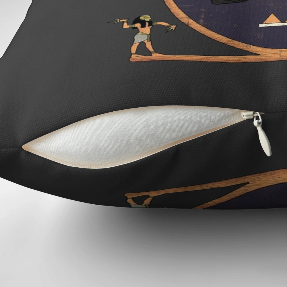 Pillow featuring a quote from The Mummy movie, perfect for book lovers and reading enthusiasts.