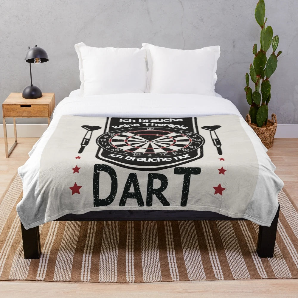 Darts Plush Blanket for Cozy Hobby Relaxation