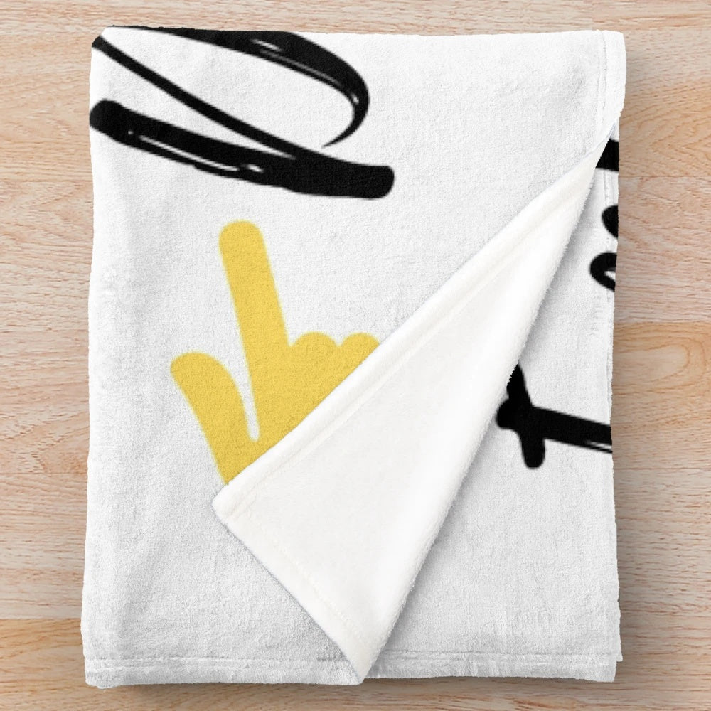 Plush blanket with the text "Embrace what makes you different