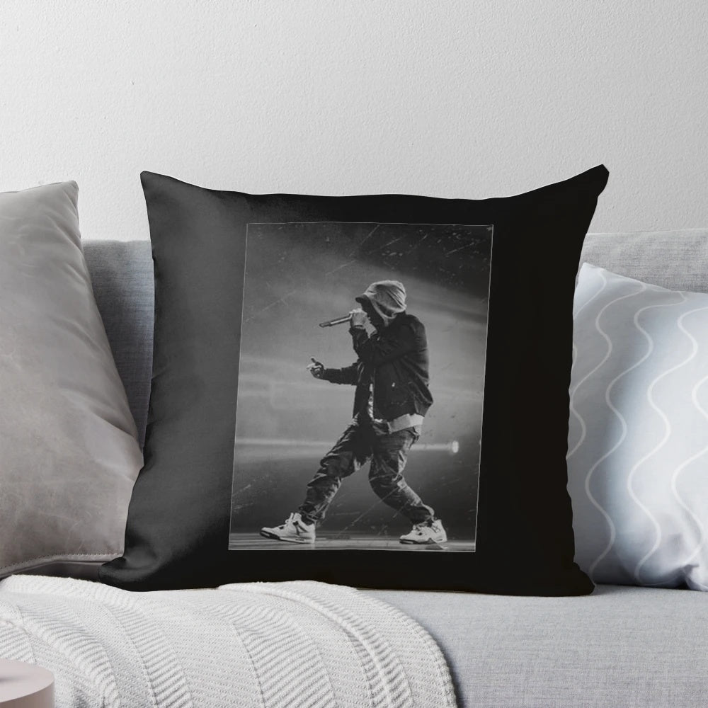 Eminem Rapper Pillow - Soft, Comfortable Pillow Featuring the Iconic Hip-Hop Artist