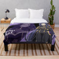 Eminence in Shadow inspired plush blanket featuring Cid Kageno and the Shadow Garden