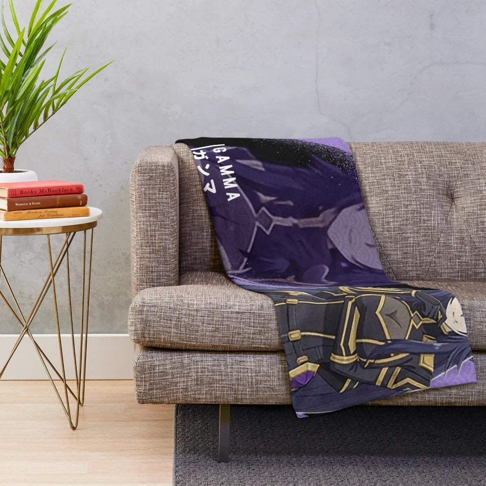 Eminence in Shadow inspired plush blanket featuring Cid Kageno and the Shadow Garden