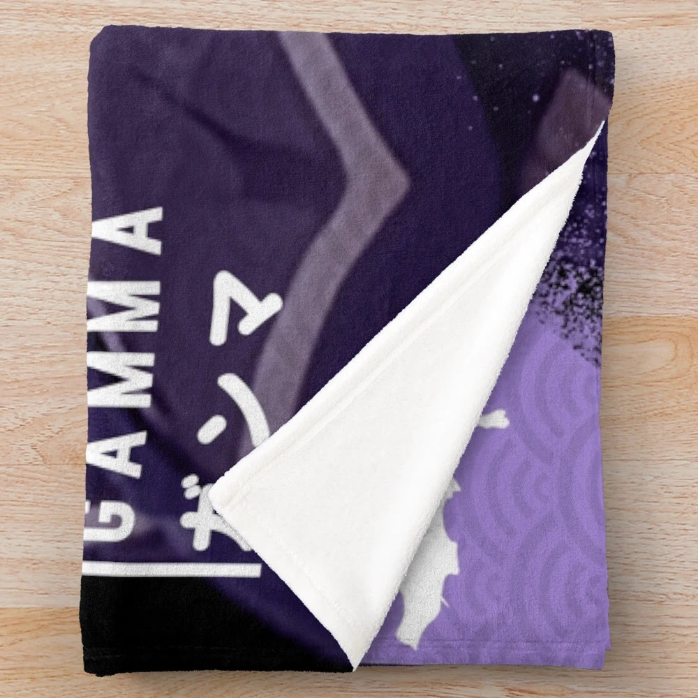 Eminence in Shadow inspired plush blanket featuring Cid Kageno and the Shadow Garden