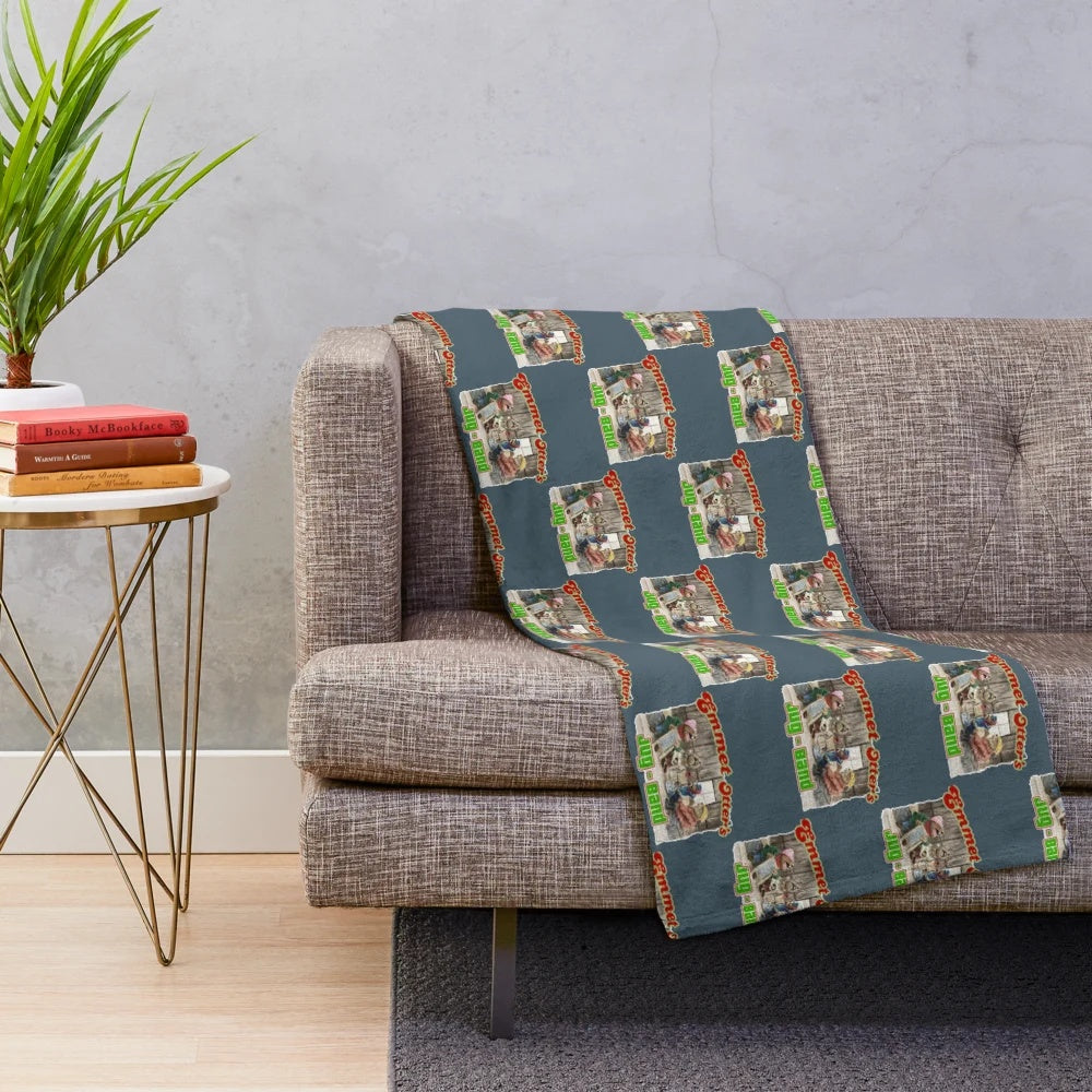 Emmet Otter plush blanket featuring the beloved character from Muppets Christmas special