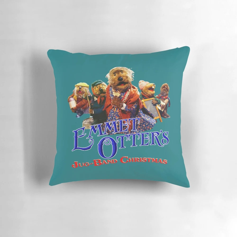 Emmet Otter's Jug Band Christmas Pillow - Festive Otter-Themed Holiday Decor