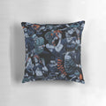 Emo boys kissing on a black and white pillow, a unique alternative home decor item.