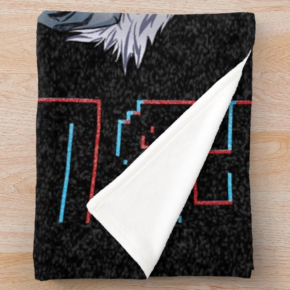 Plush blanket with emo-inspired design for fans of Gerard Way and The Black Parade