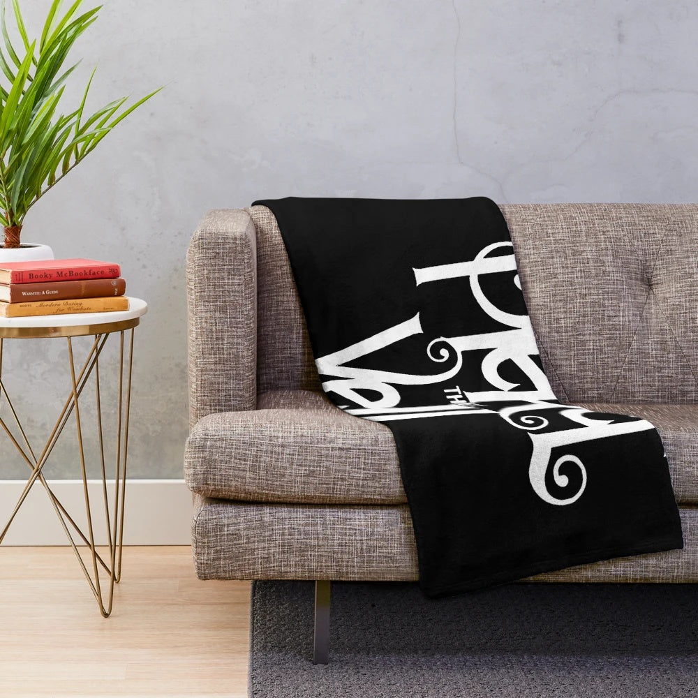 Emo metalcore plush blanket featuring the Pierce the Veil band logo