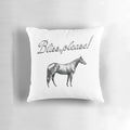 A plush, soft pillow featuring an image of Beyoncé with a majestic horse, creating a powerful and inspiring design.
