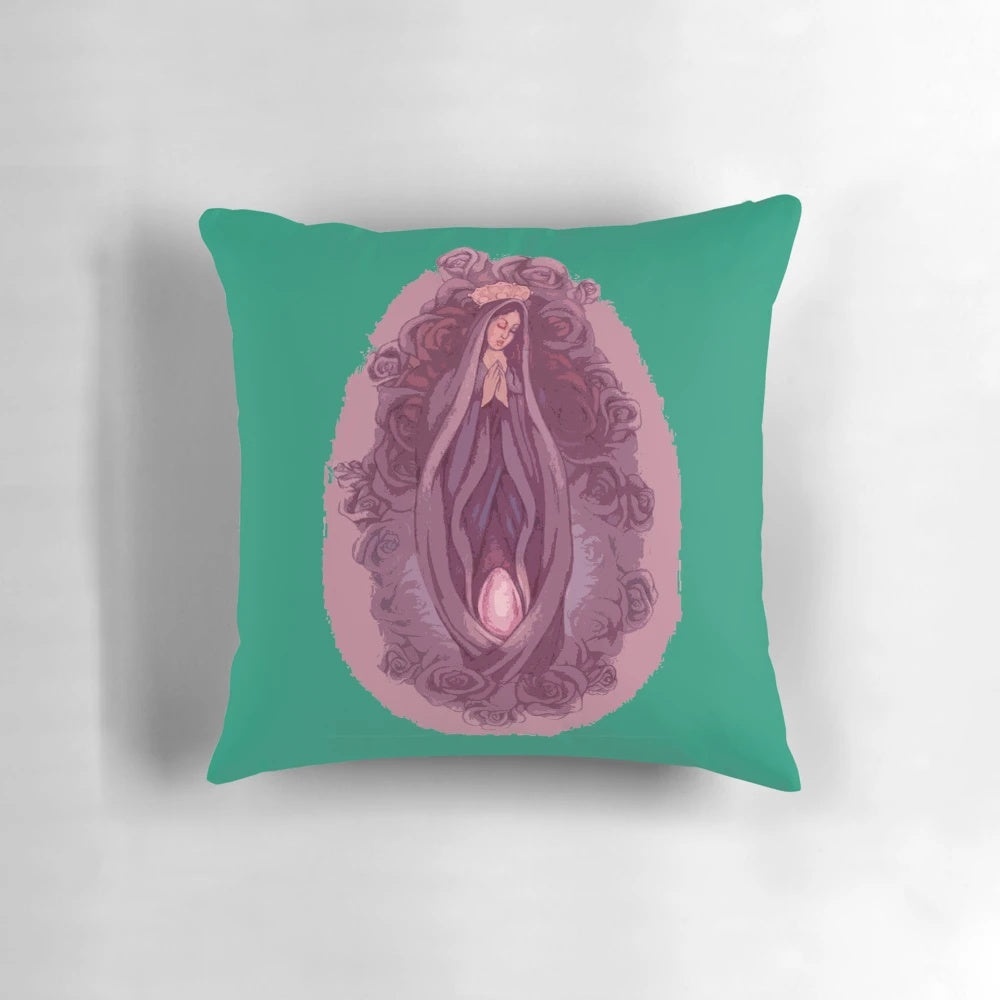 Feminist pillow with female anatomy design