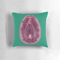 Feminist pillow with female anatomy design