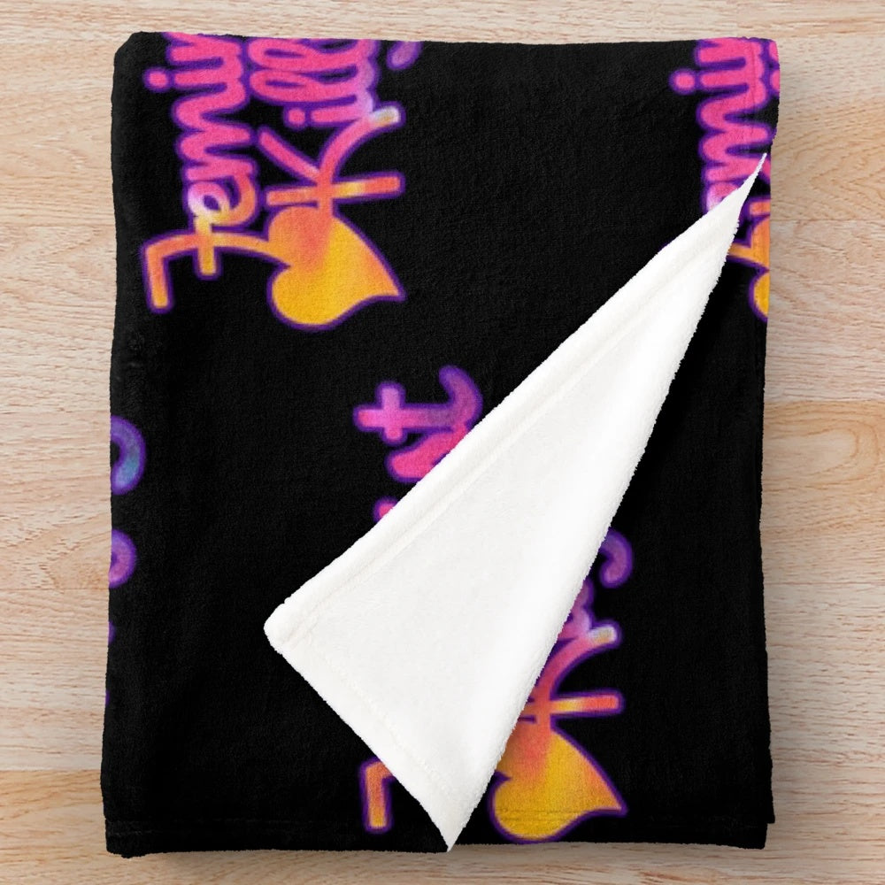 Feminist Killjoy Plush Blanket with bold, sarcastic design