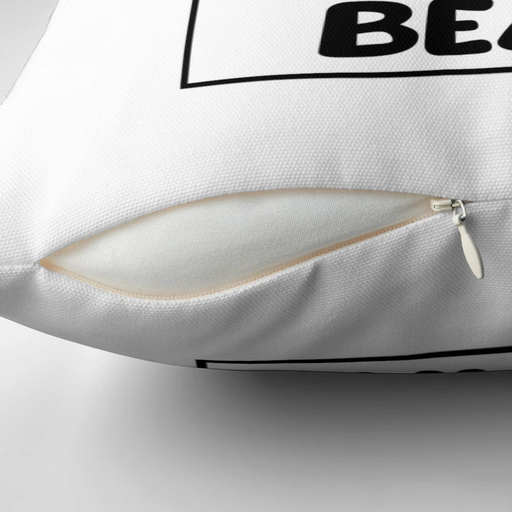 I Choose Bear" pillow featuring a bear design, perfect for feminist women