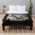 Plush blanket with a confident and stylish businesswoman design