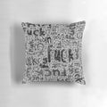 Vibrant political pillow with bold text promoting social justice and equality