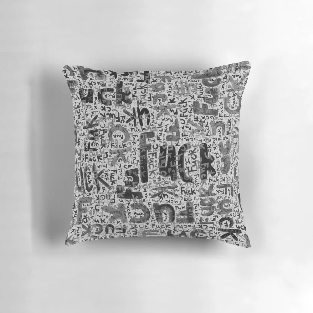 Vibrant political pillow with bold text promoting social justice and equality