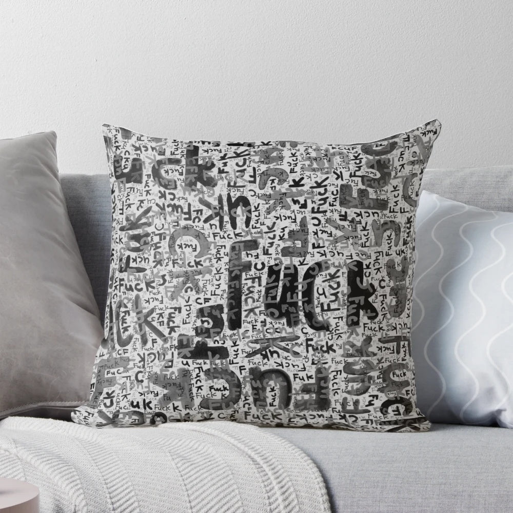 Vibrant political pillow with bold text promoting social justice and equality