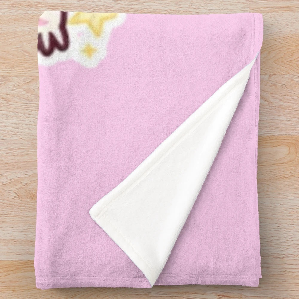 Emu Otori inspired plush blanket featuring Project Sekai characters
