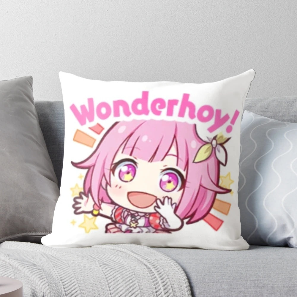 Emu Otori Wonderhoy Stamp Anime Manga Themed Pillow