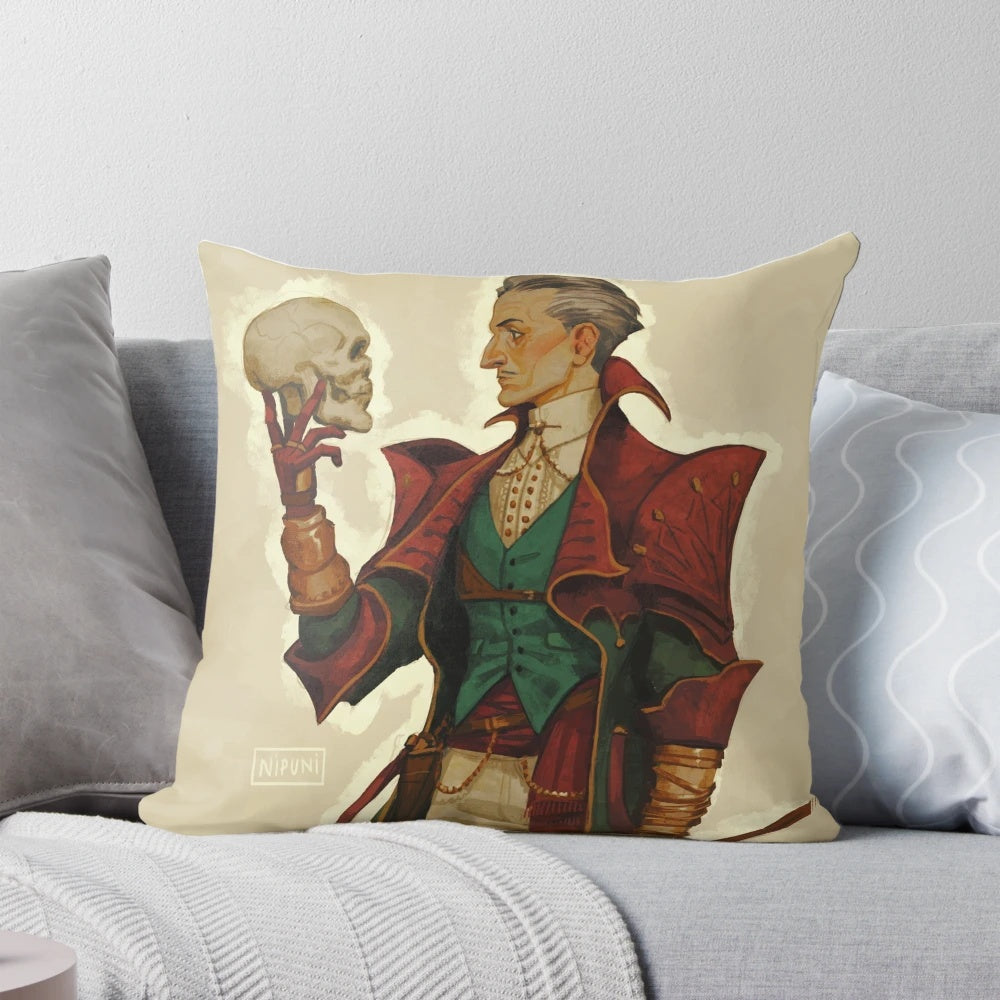 Emmrich Pillow - A fantasy-inspired pillow perfect for mages, sorcerers, and fans of dragon age