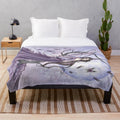 Enchanted plush blanket with fairy tale fantasy design