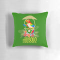 Tiki Room Sing Solo Pillow featuring tropical birds and flowers