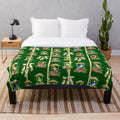 Tropical plush blanket featuring tiki room birds