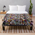 Villains plush blanket featuring enchanted fairytale characters