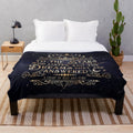 Cozy ACOTAR inspired plush blanket with focus keyword