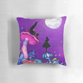 Alice in Wonderland and Caterpillar Pillow featuring the iconic Cheshire Cat from the classic Disney tale