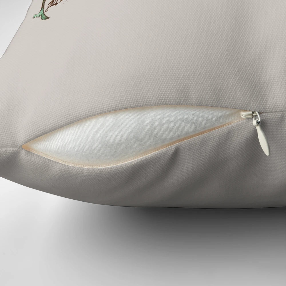 Pillow featuring a calligraphic design with the quote "All that is gold does not glitter" from J.R.R. Tolkien's Lord of the Rings.