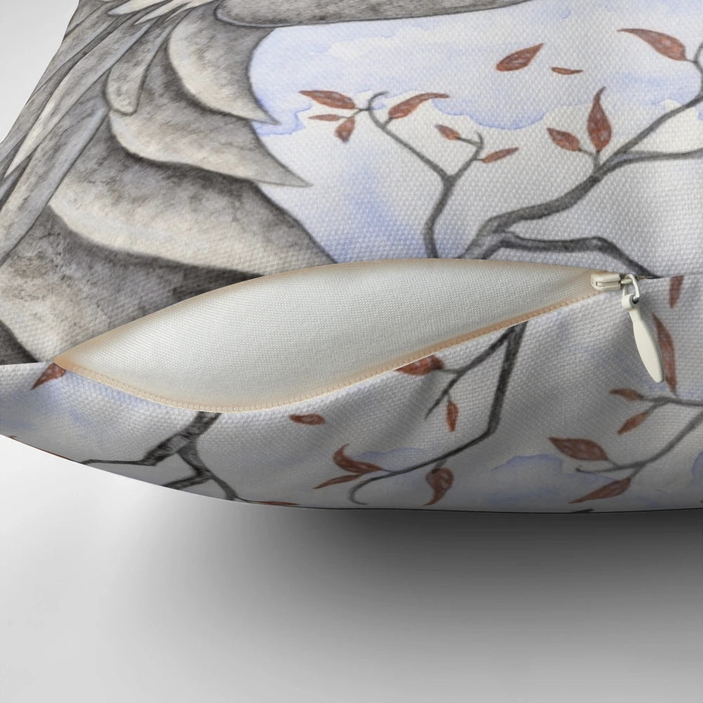 Gryphons Perch Pillow featuring a magical fantasy art design by artist Amy Brown