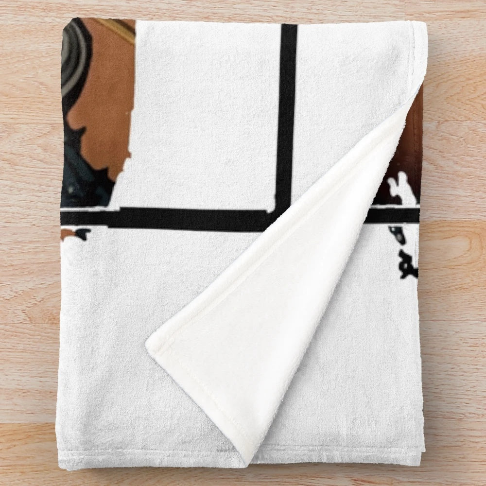 Plush blanket featuring a fantasy couple in magical setting