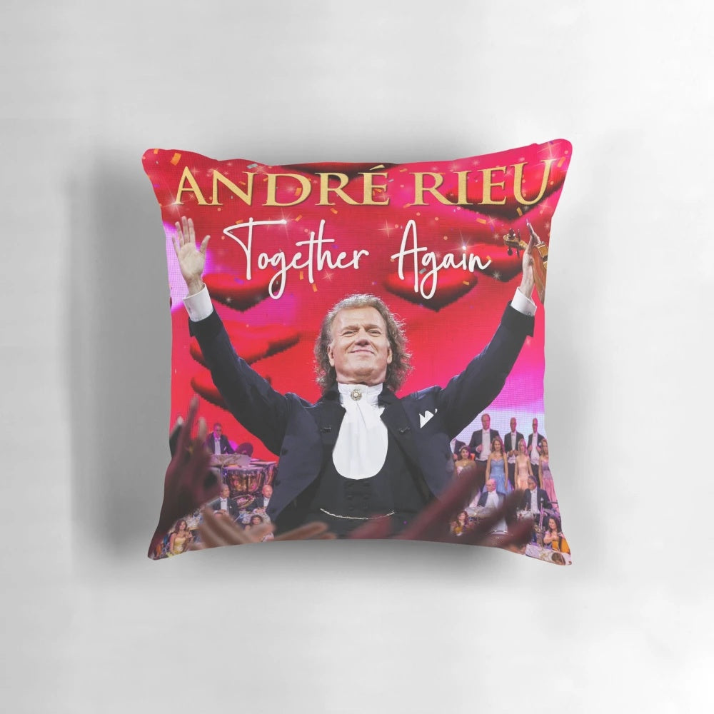 Soft, comfortable pillow featuring Andre Rieu's captivating classical music performance