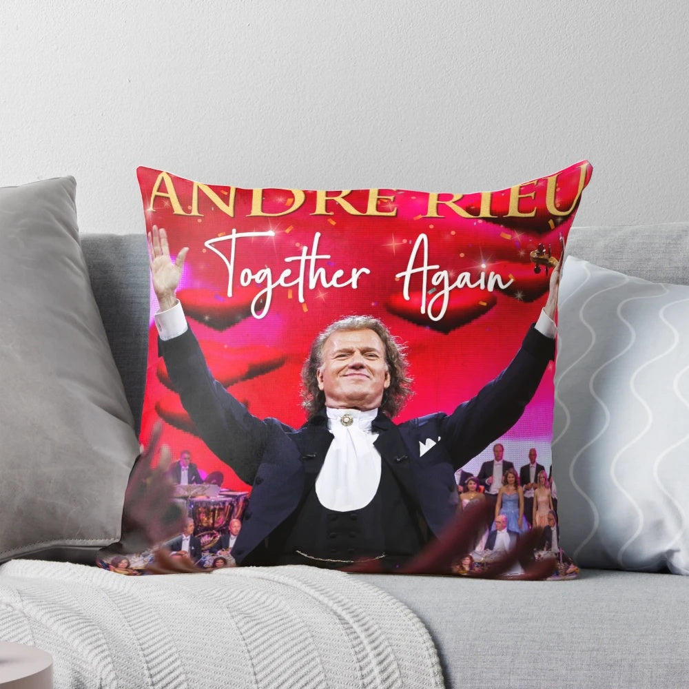 Soft, comfortable pillow featuring Andre Rieu's captivating classical music performance
