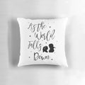 Jareth and Sarah from the movie Labyrinth on a decorative throw pillow